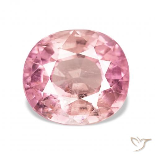 2.96ct 오렌지 핑크 전기석, 타원형, VS