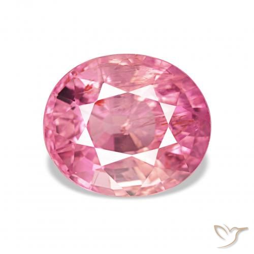 2.73ct 풍선껌 핑크 전기석, 타원형, VS