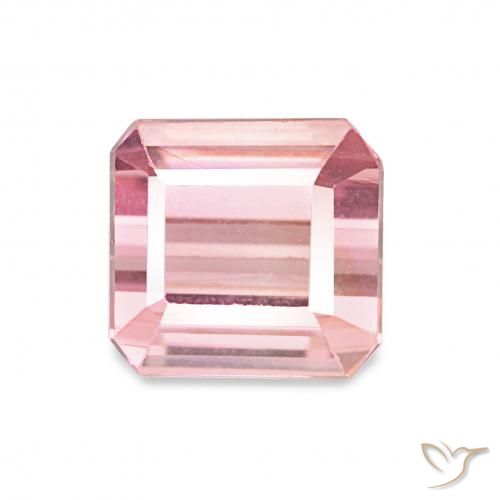 1.43ct 로즈 핑크 전기석, 에메랄드 컷, VVS-VS