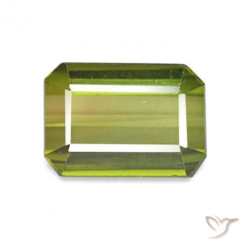 2.64ct 연한 초록색 전기석, 에메랄드 컷, VVS-VS