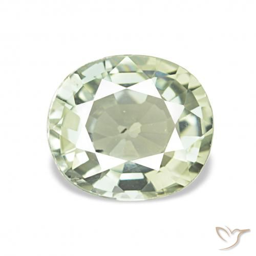 1.41ct 미디엄 그린 전기석, 방석, VS