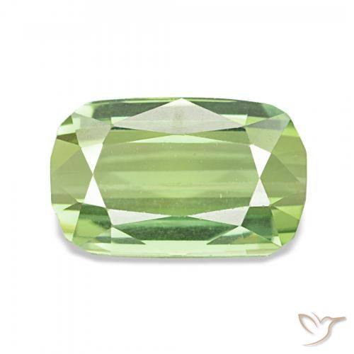 2.96ct 황록색 전기석, 방석, VVS