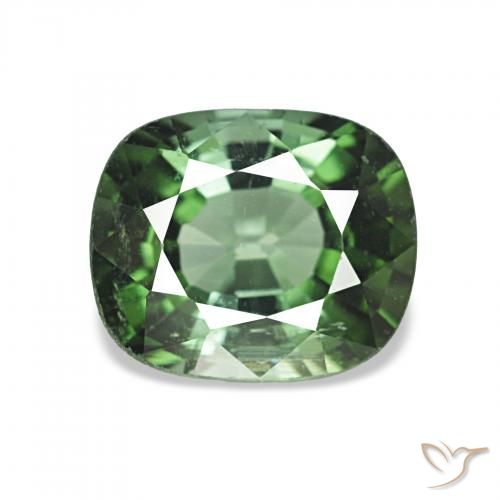 2.02ct 짙은 녹색 전기석, 방석, VVS-VS