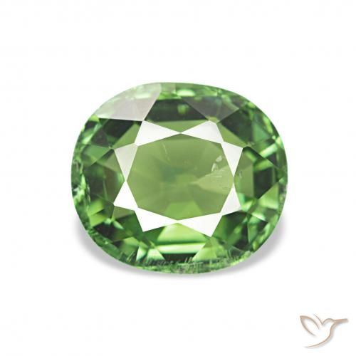 1.32ct 딥그린 전기석, 타원형, VS