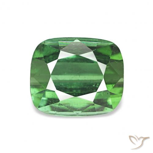 2.00ct 녹색 전기석, 방석, VS