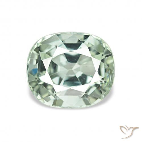 1.64ct 연한 초록색 전기석, 방석, VVS