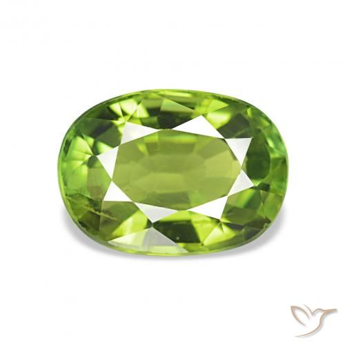 1.91ct 활기찬 녹색 전기석, 방석, VS