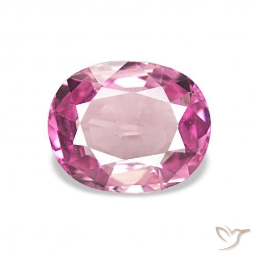 1.12ct 인텐스 핑크 전기석, 타원형, VVS