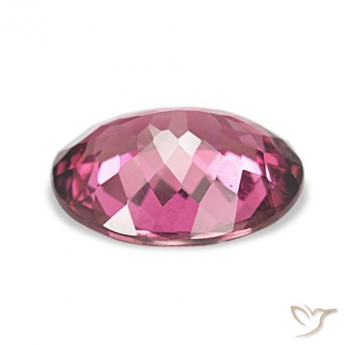 2.01캐럿 천연 강렬한 보라색 전기석, 타원형, VVS-VS