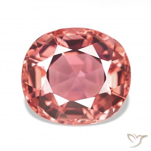 6.31ct 다크 핑크 전기석, 방석, VVS