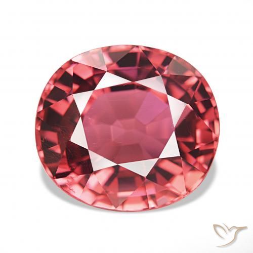 7.63ct 딥 핫핑크 전기석, 타원형, IF