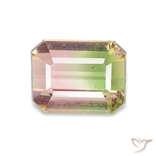 1.65ct 수박 전기석, 에메랄드 컷, VS