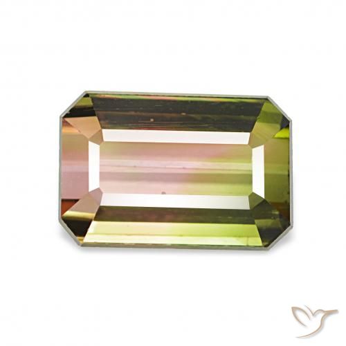 1.72ct 수박 전기석, 에메랄드 컷, VVS-VS