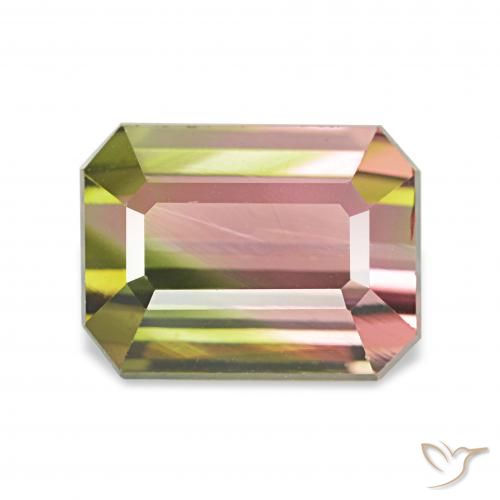 2.45ct 수박 전기석, 에메랄드 컷, VVS