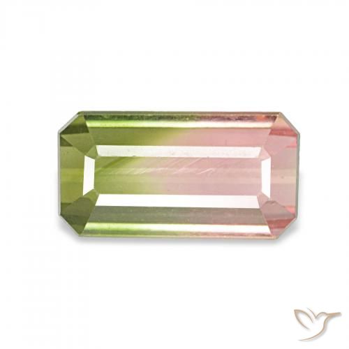 1.48ct 수박 전기석, 에메랄드 컷, VVS