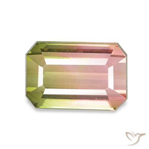 1.73ct 수박 전기석, 에메랄드 컷, VVS