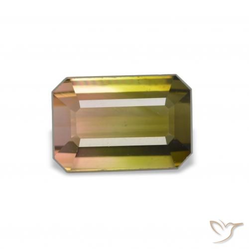 1.87ct 수박 전기석, 에메랄드 컷, VVS