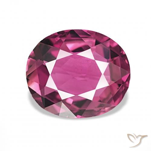 1.95ct 미디엄 퍼플 전기석, 타원형, VVS