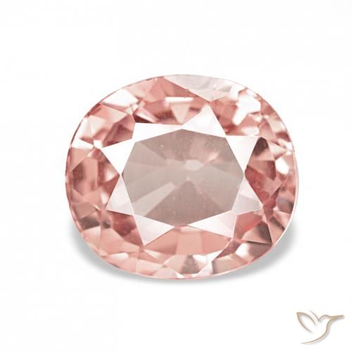 1.37ct 오렌지 핑크 전기석, 타원형, VVS-VS