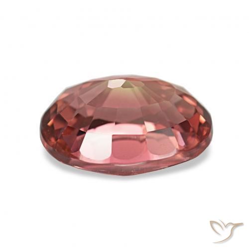 1.60캐럿 천연 다색 전기석, 타원형, VVS