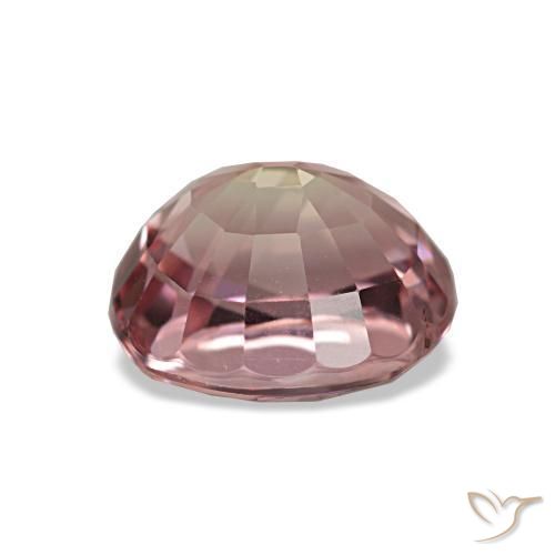 1.84캐럿 천연 Medium Light-Pink 투르말린, 타원형 컷, 7.6×7.2 mm, VS