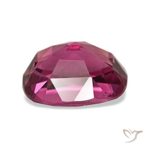 2.20캐럿 천연 딥 핫핑크 투르말린, 쿠션 컷, 9×6.5 mm, VS