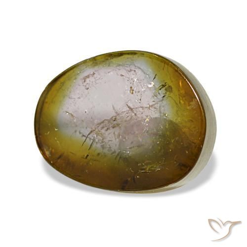 3.48캐럿 천연 워터멜론 투르말린, 멋진 모양, 10.7×8.7 mm, 투명한