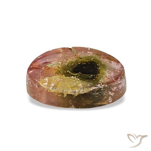 1.80캐럿 천연 워터멜론 투르말린, 멋진 모양, 9.1×7.3 mm, 투명한