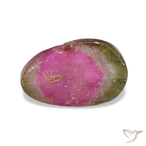 2.98ct 멀티컬러 투르말린, 팬시, 투명한
