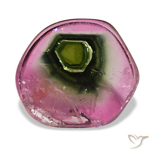 4.77ct 멀티컬러 투르말린, 팬시, 투명한