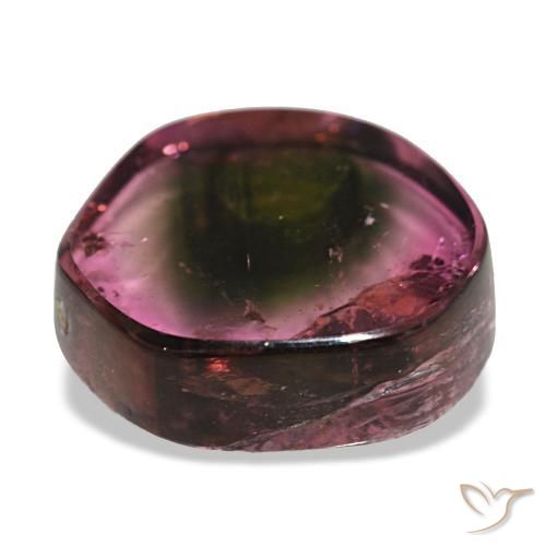 4.77캐럿 천연 워터멜론 투르말린, 멋진 모양, 11×10.4 mm, 투명한