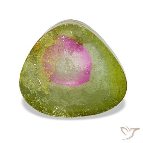 2.97ct 멀티컬러 투르말린, 트릴리언, 투명한