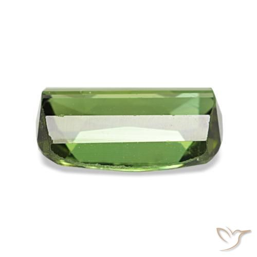1.56캐럿 천연 딥 그린 투르말린, 쿠션 컷, 8.8×5.7 mm, SI