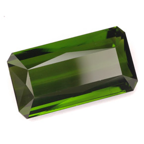 9.80캐럿 천연 포레스트 그린 투르말린, 에메랄드 컷, 17.8×9.7 mm, VVS-VS
