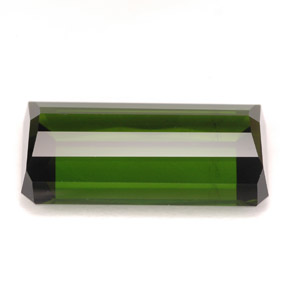 9.80캐럿 천연 포레스트 그린 투르말린, 에메랄드 컷, 17.8×9.7 mm, VVS-VS