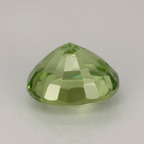 4.24캐럿 천연 그린 차보라이트 가넷, 타원형 컷, 10.2×8.7 mm, VS