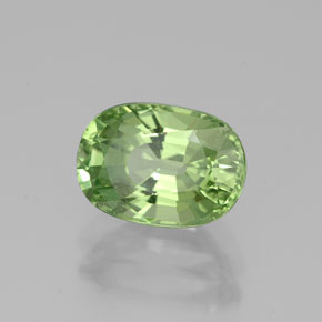 2.40캐럿 천연 그린 차보라이트 가넷, 타원형 컷, 9×6.4 mm, SI