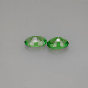 캐럿 천연 크롬 그린 차보라이트 가넷 보석, 타원형 컷, 5.9×4 mm, SI