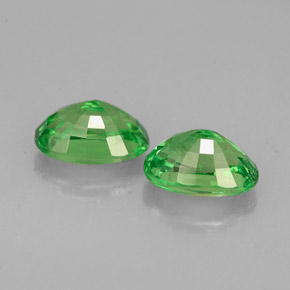 캐럿 천연 크롬 그린 차보라이트 가넷 보석, 타원형 컷, 6.1×4.2 mm, VS