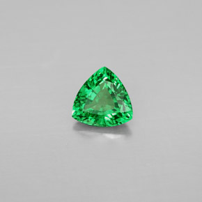 0.67캐럿 천연 크롬 그린 차보라이트 가넷, 트릴리언, 5.7×5.6 mm, VS