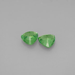 캐럿 천연 크롬 그린 차보라이트 가넷 보석, 트릴리언, 5.1×5 mm, VS-SI