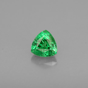 0.34캐럿 천연 크롬 그린 차보라이트 가넷, 트릴리언, 4.1×4.1 mm, VS