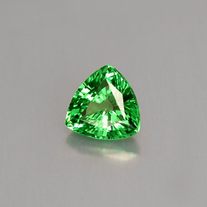 0.63캐럿 천연 크롬 그린 차보라이트 가넷, 트릴리언, 5.4×5.4 mm, VS