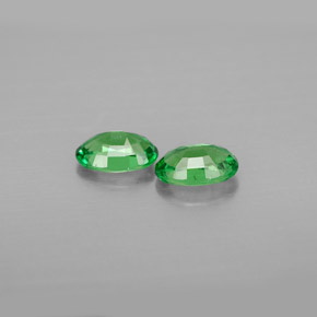 캐럿 천연 크롬 그린 차보라이트 가넷 보석, 타원형 컷, 6.2×4.1 mm, VS
