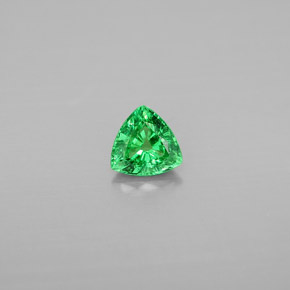 0.54캐럿 천연 크롬 그린 차보라이트 가넷, 트릴리언, 5.1×5.1 mm, VS