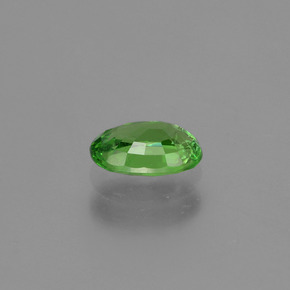 0.58캐럿 천연 크롬 그린 차보라이트 가넷, 타원형 컷, 6.1×4.2 mm, VVS-VS