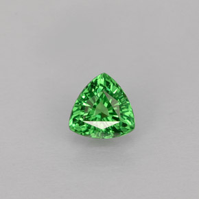 0.40캐럿 천연 크롬 그린 차보라이트 가넷, 트릴리언, 4.7×4.6 mm, VS