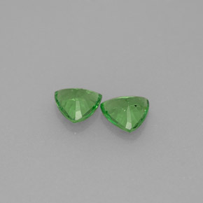 캐럿 천연 크롬 그린 차보라이트 가넷 보석, 트릴리언, 4.8×4.7 mm, VS