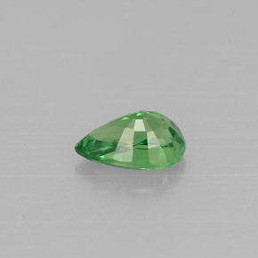 0.51캐럿 천연 크롬 그린 차보라이트 가넷, 배 모양, 6.1×4 mm, VS