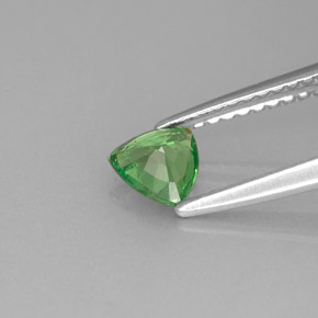 0.43캐럿 천연 크롬 그린 차보라이트 가넷, 트릴리언, 5.1×4.9 mm, VS